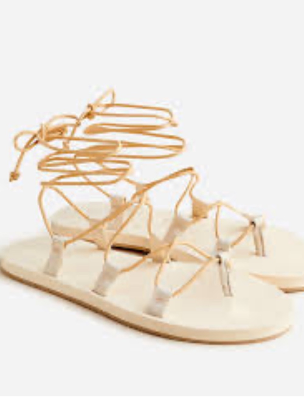 J. Crew | sporty lace-up flat sandals gladiator-ish